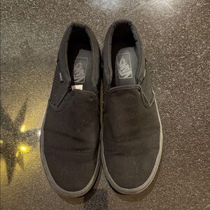 Vans Men's Classic Black Slip-On Sneakers